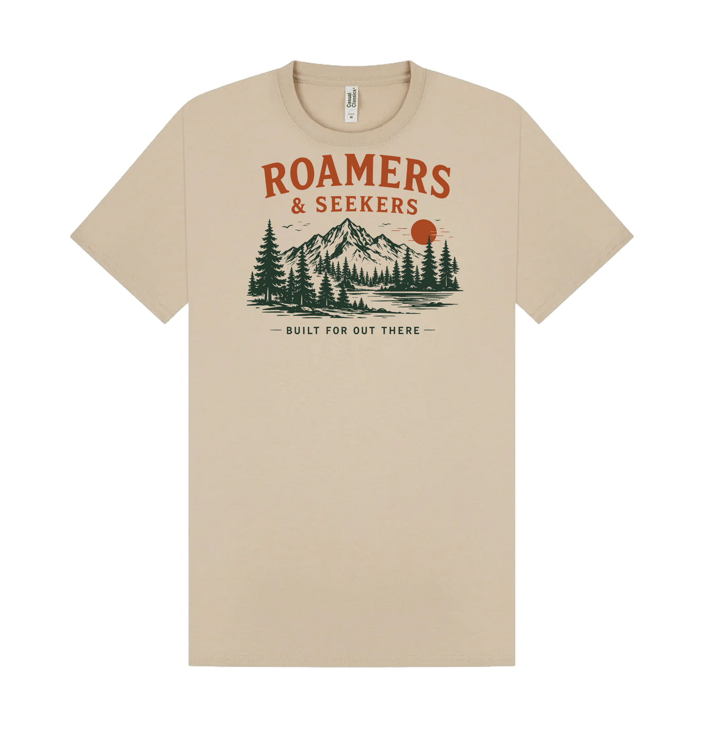 Sand Printed T-shirt Front