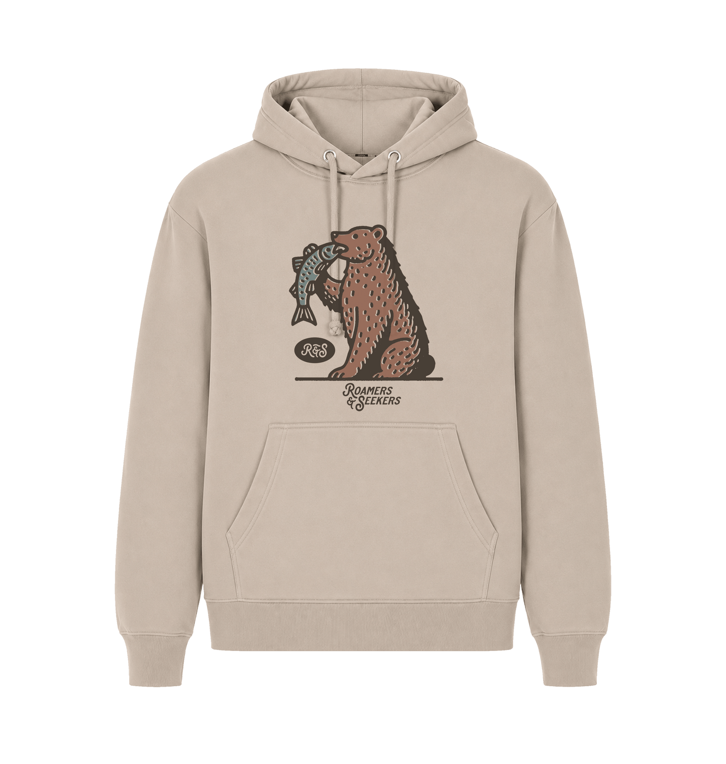 Sand Printed Hoody Front
