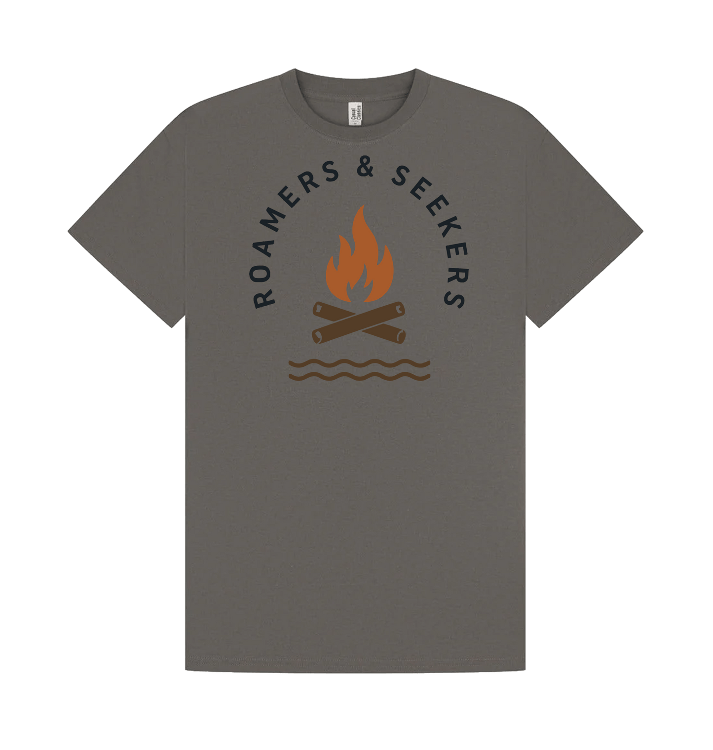 Charcoal Printed T-shirt Front