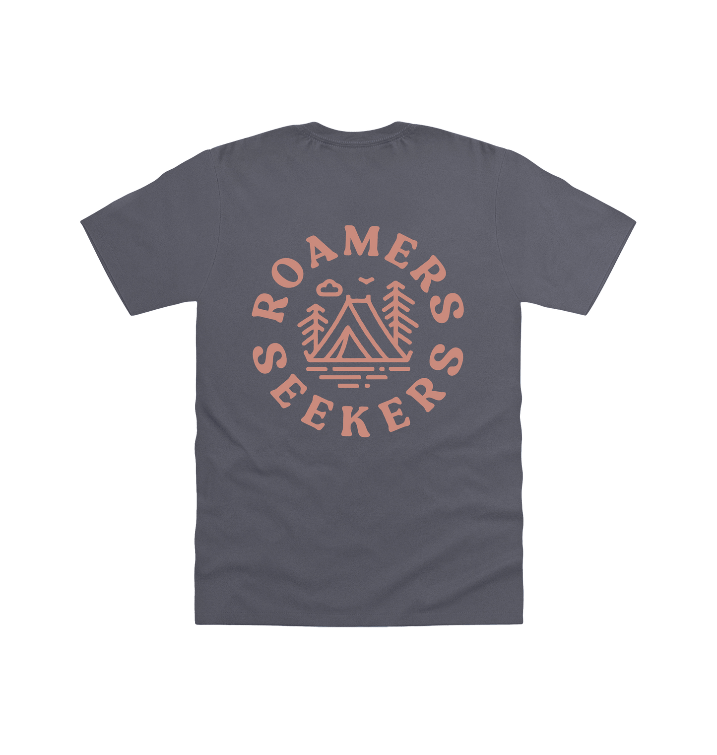 Charcoal Printed T-shirt Back
