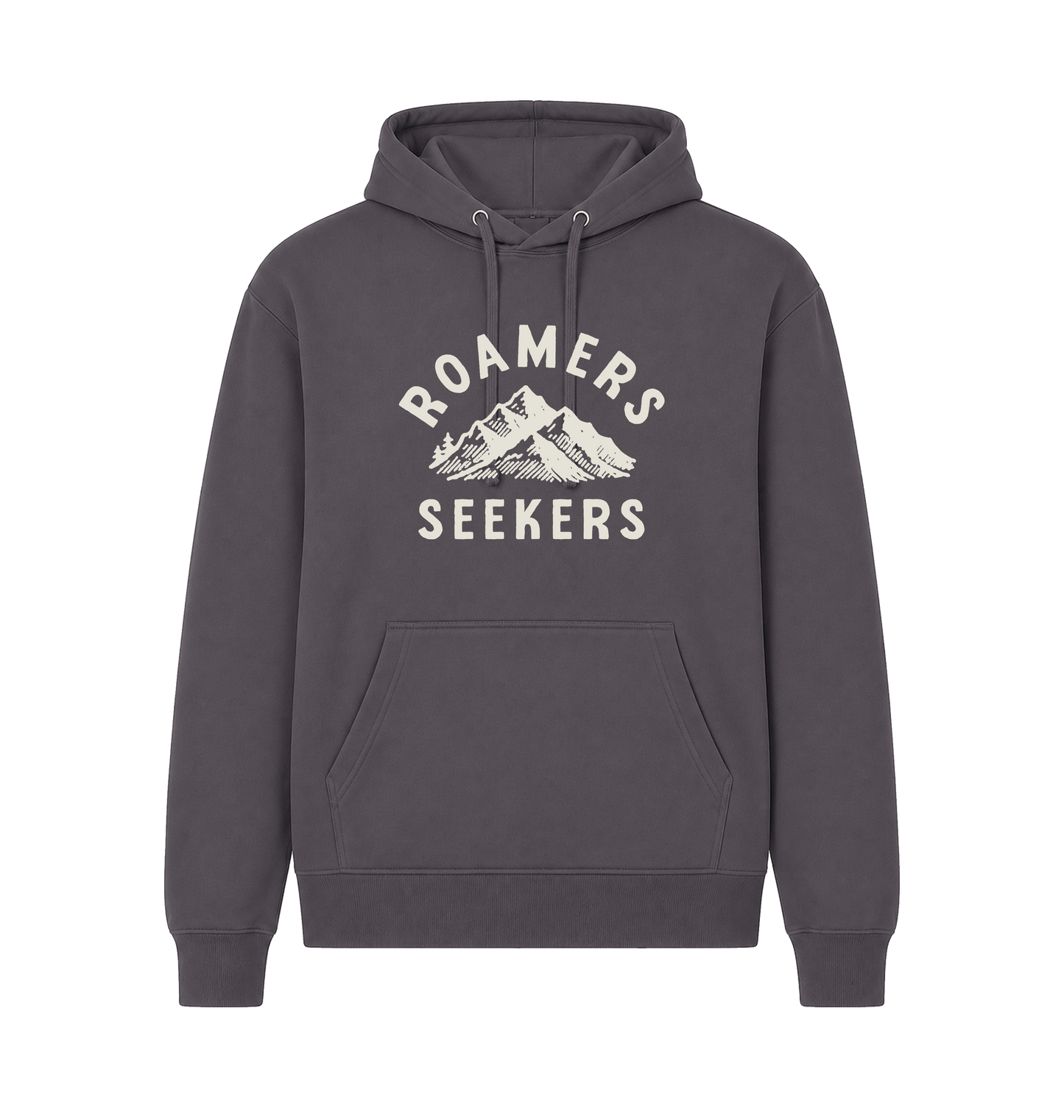 Dk Heather Printed Hoody Front