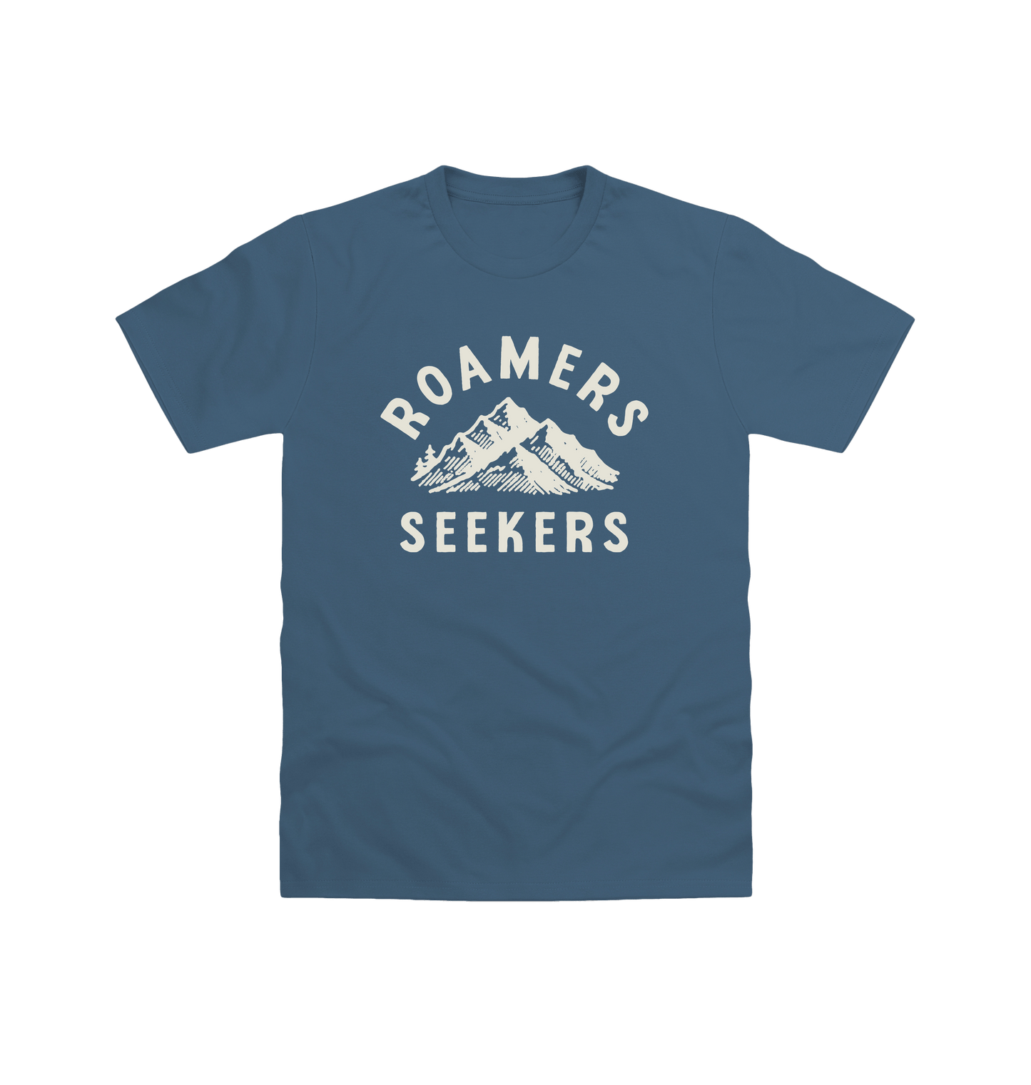 Indigo Blue Printed T-shirt Front