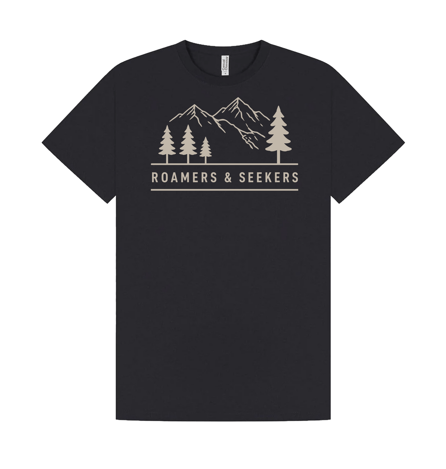 Navy Printed T-shirt Front