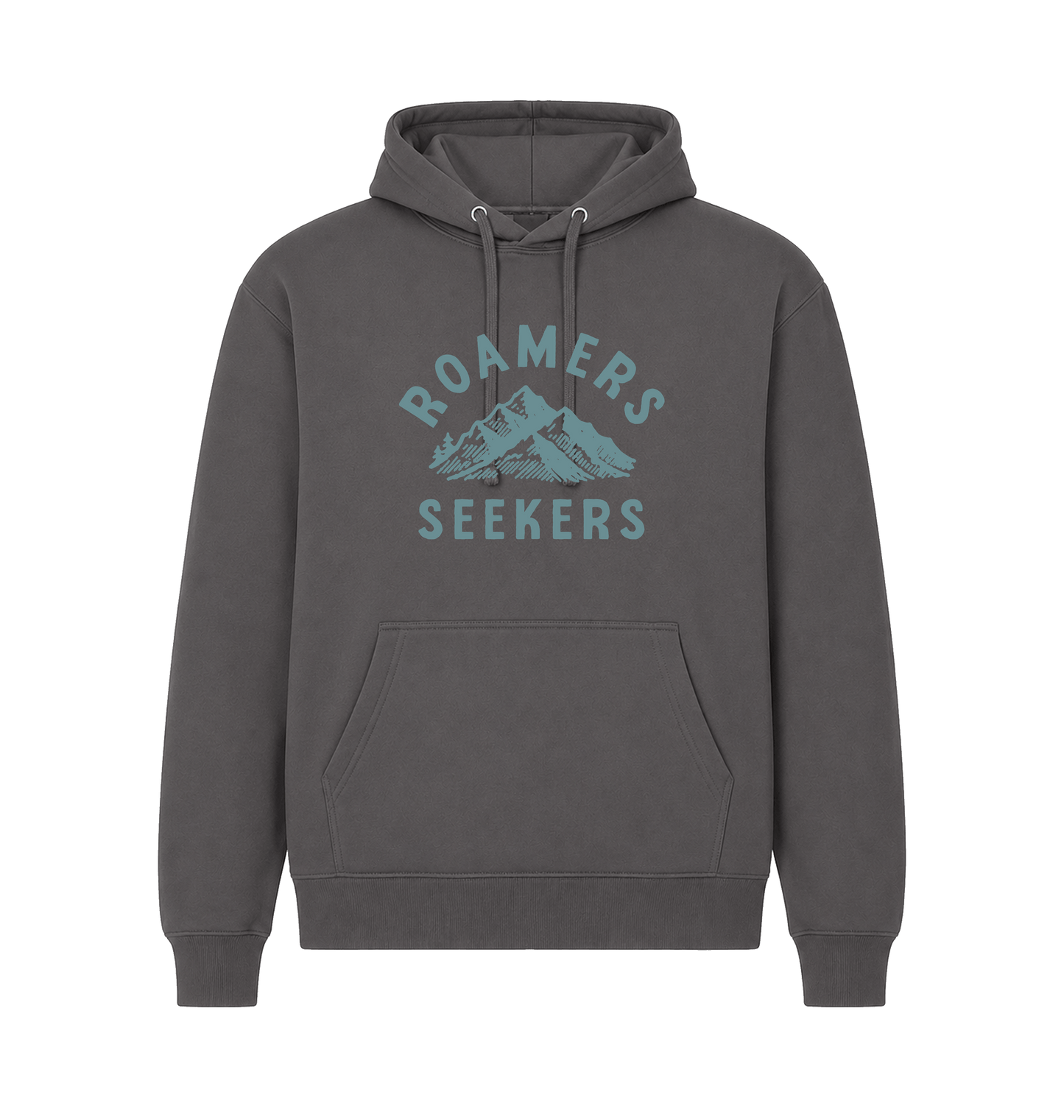 Charcoal Printed Hoody Front