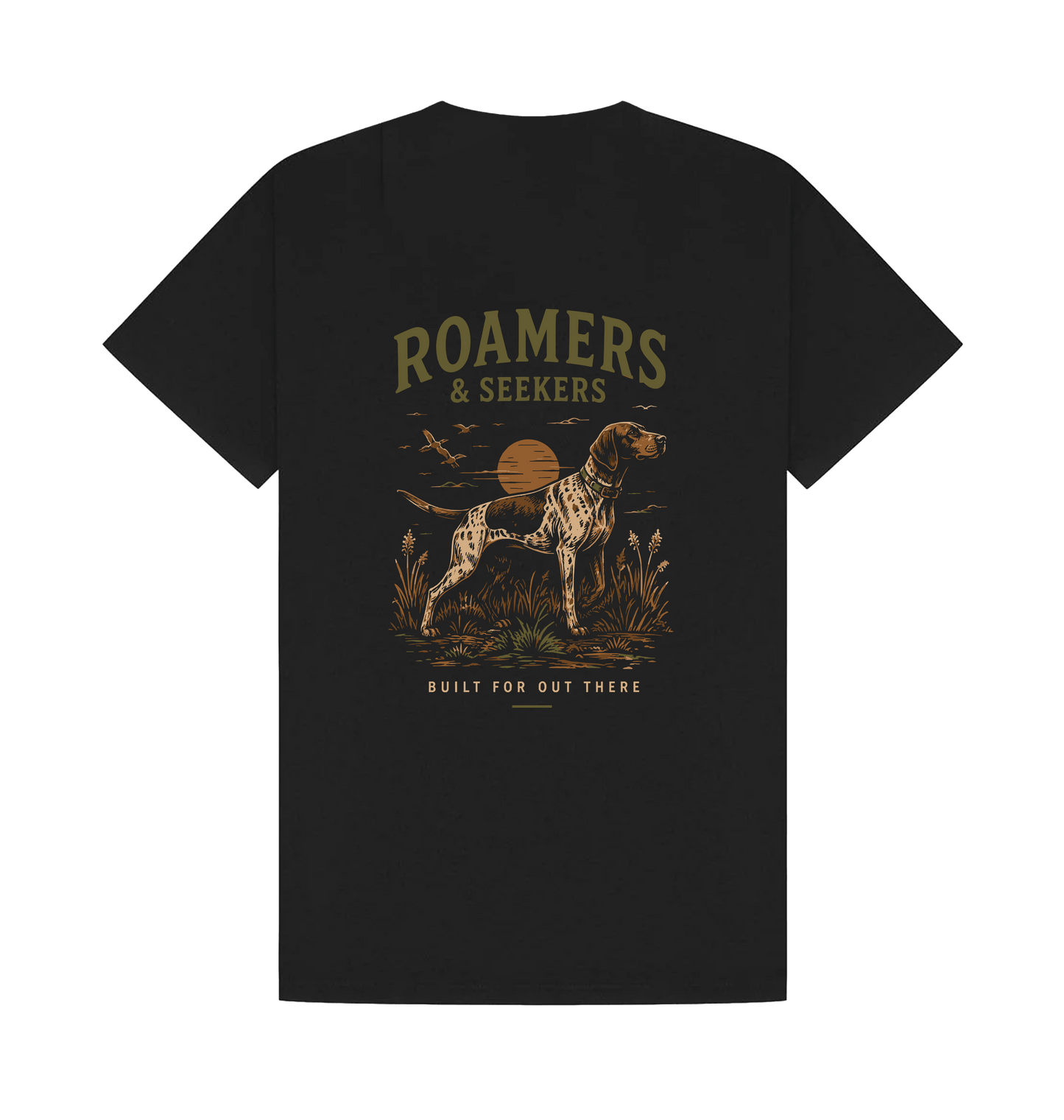 Black Printed T-shirt Back