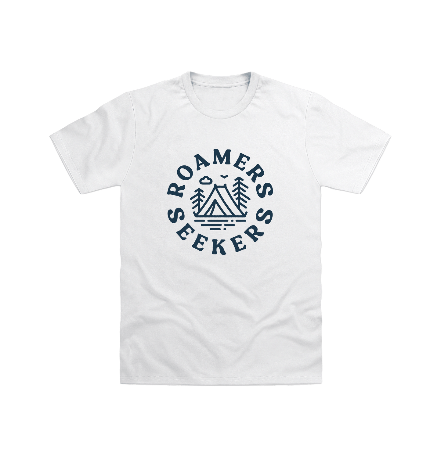 White Printed T-shirt Front