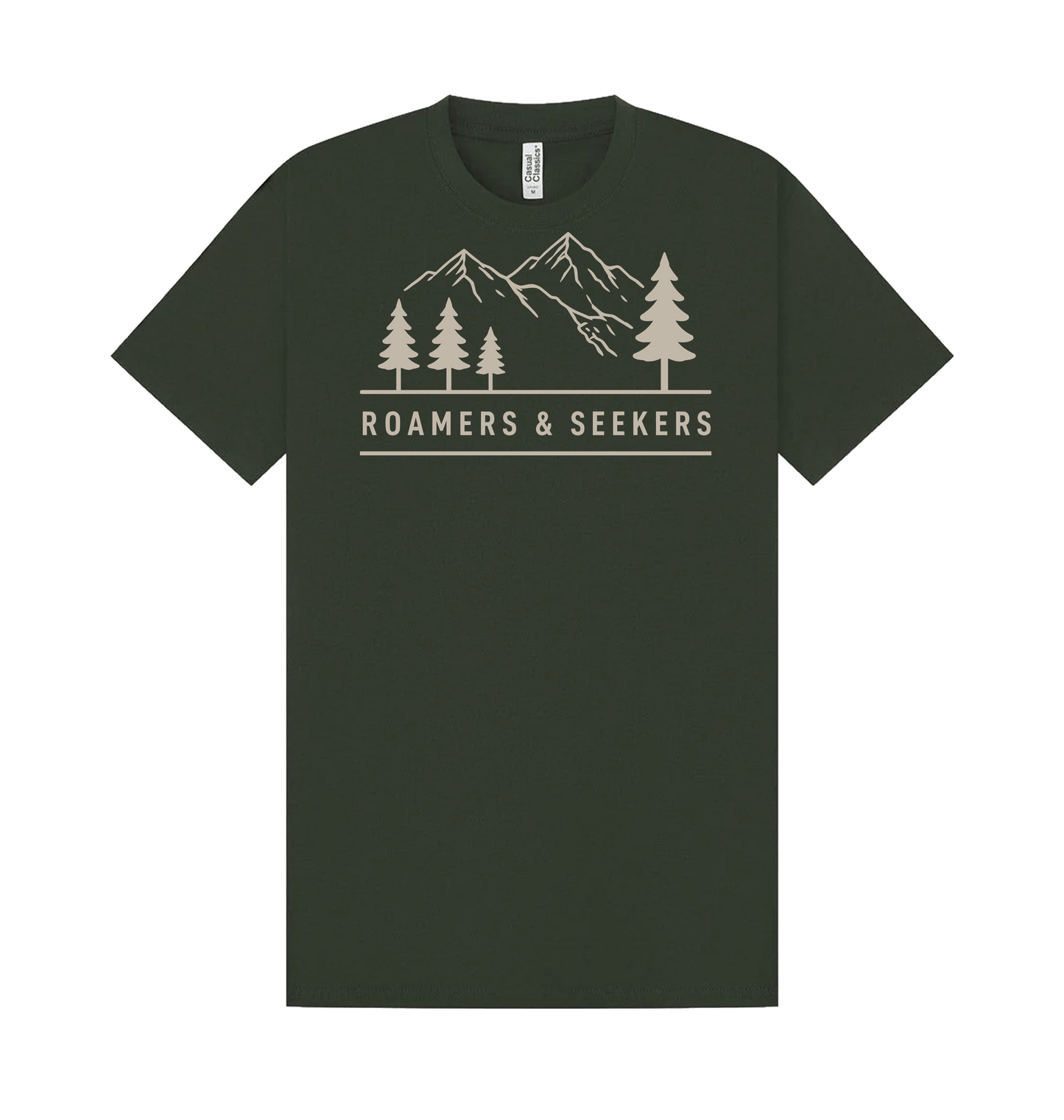 Forest Green Printed T-shirt Front