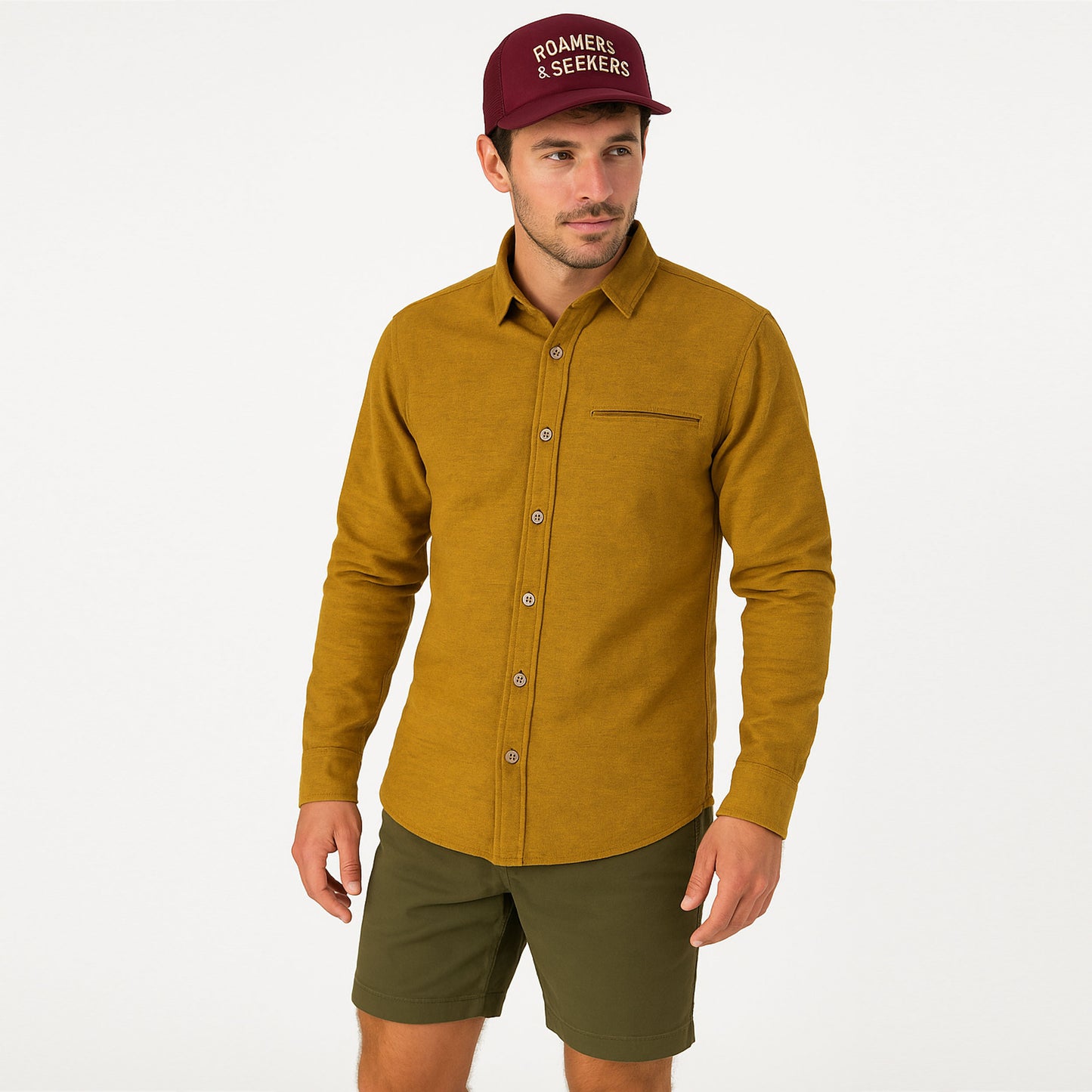 Roamers & Seekers Mens Willow Shirt - Dijon