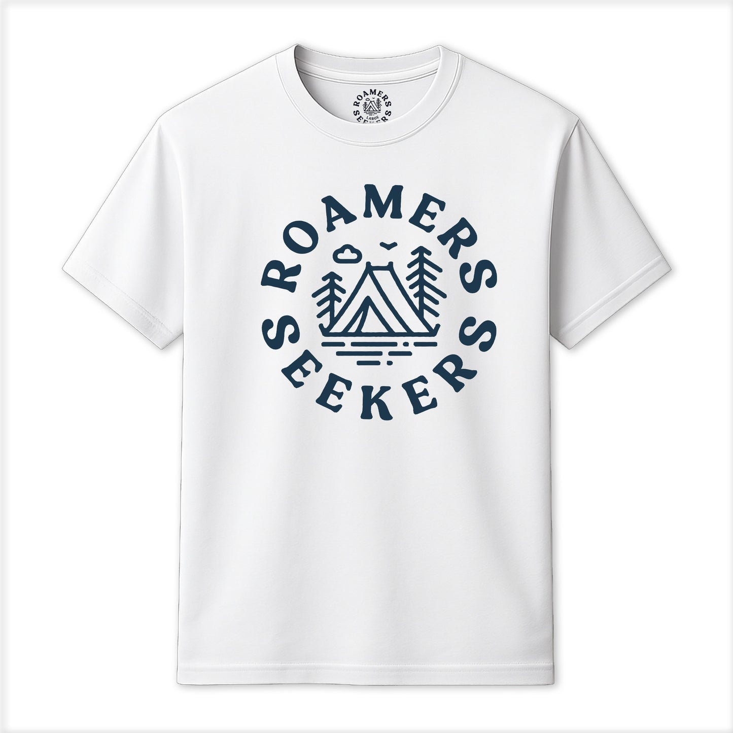 Roamers & Seekers Mens Wilderness Graphic T-Shirt – White – Classic Fit 100% Cotton – Roamers & Seekers Graphic Tee