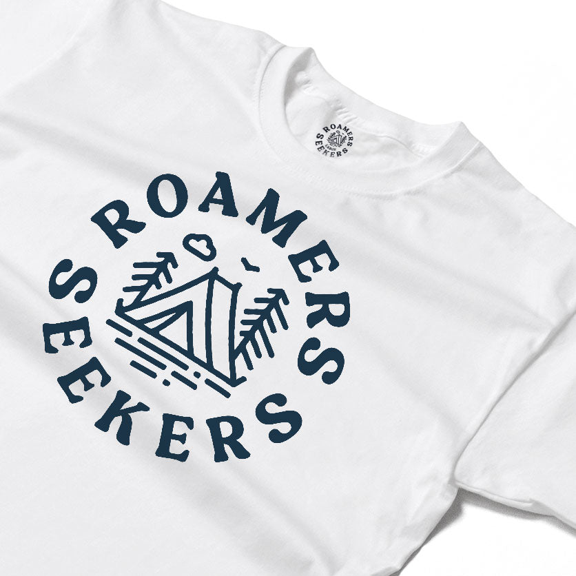 Roamers & Seekers Mens Wilderness Graphic T-Shirt – White – Classic Fit 100% Cotton – Roamers & Seekers Graphic Tee
