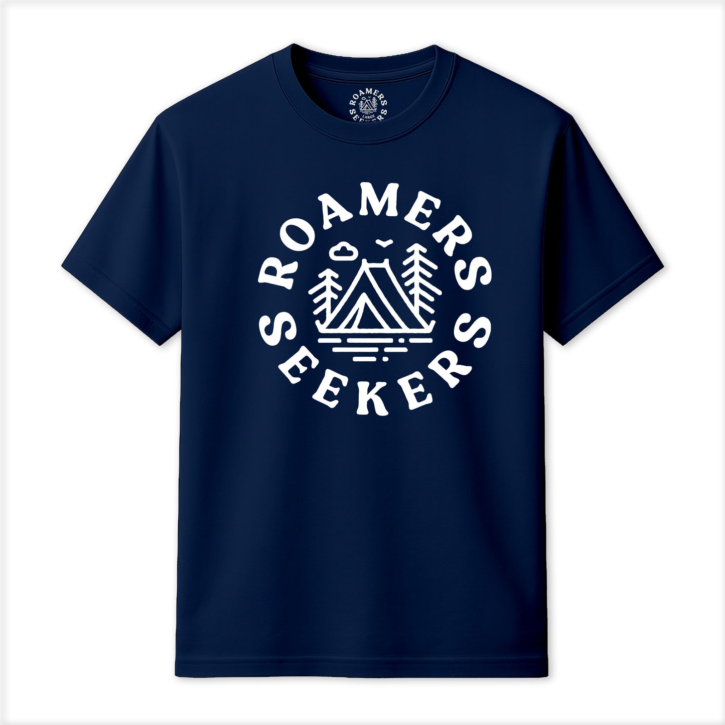 Roamers & Seekers Mens Wilderness Graphic T-Shirt – Navy Blue – Classic Fit 100% Cotton – Roamers & Seekers Graphic Tee