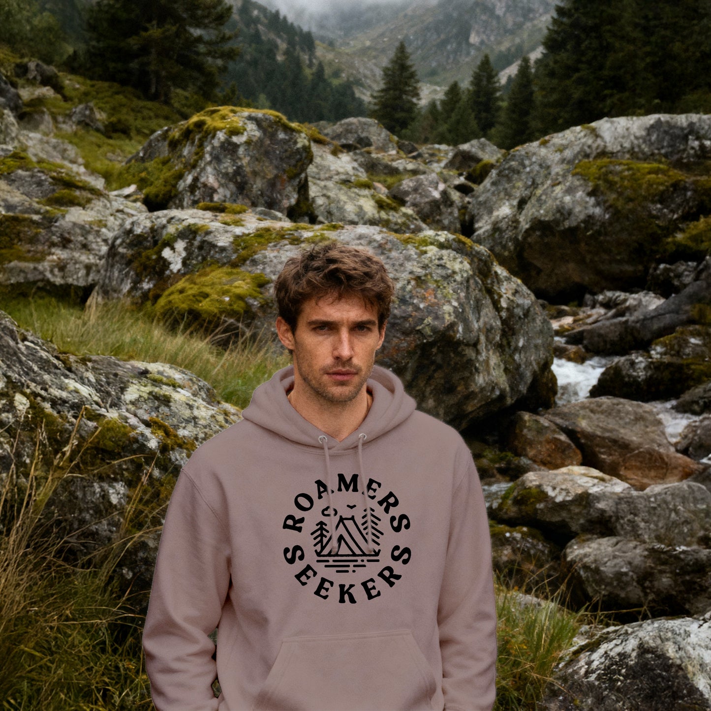 ROAMERS & SEEKERS Summit HOODIE MOCHA BROWN