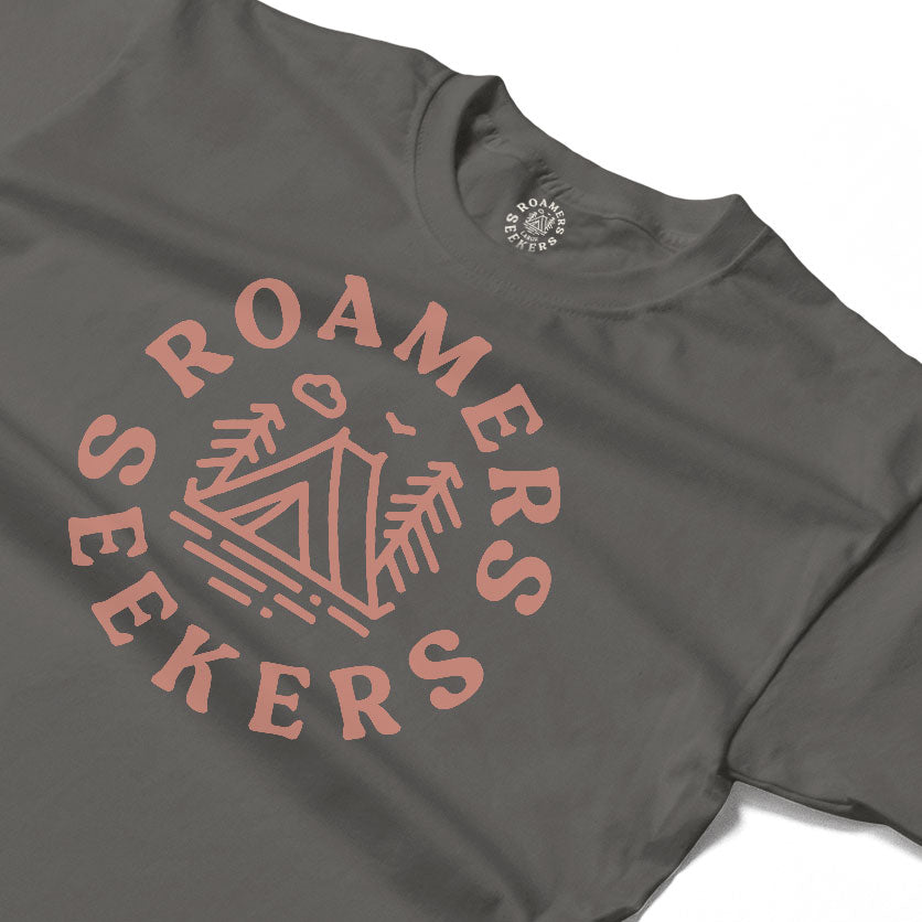 Roamers & Seekers Mens Wilderness Graphic T-Shirt – Charcoal – Classic Fit 100% Cotton – Roamers & Seekers Graphic Tee
