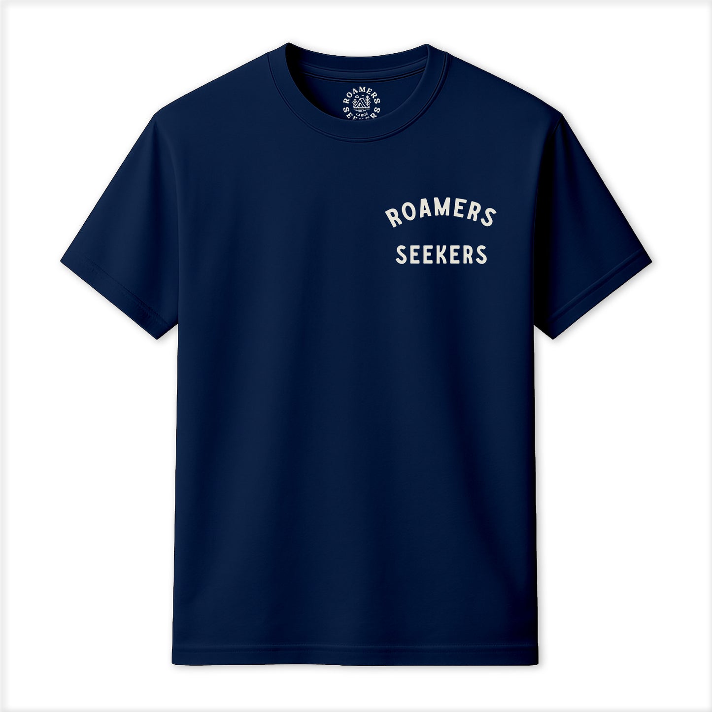 Roamers & Seekers Mens Gas Station Graphic T-Shirt – Navy Blue – Classic Fit 100% Cotton – Roamers & Seekers Graphic Tee