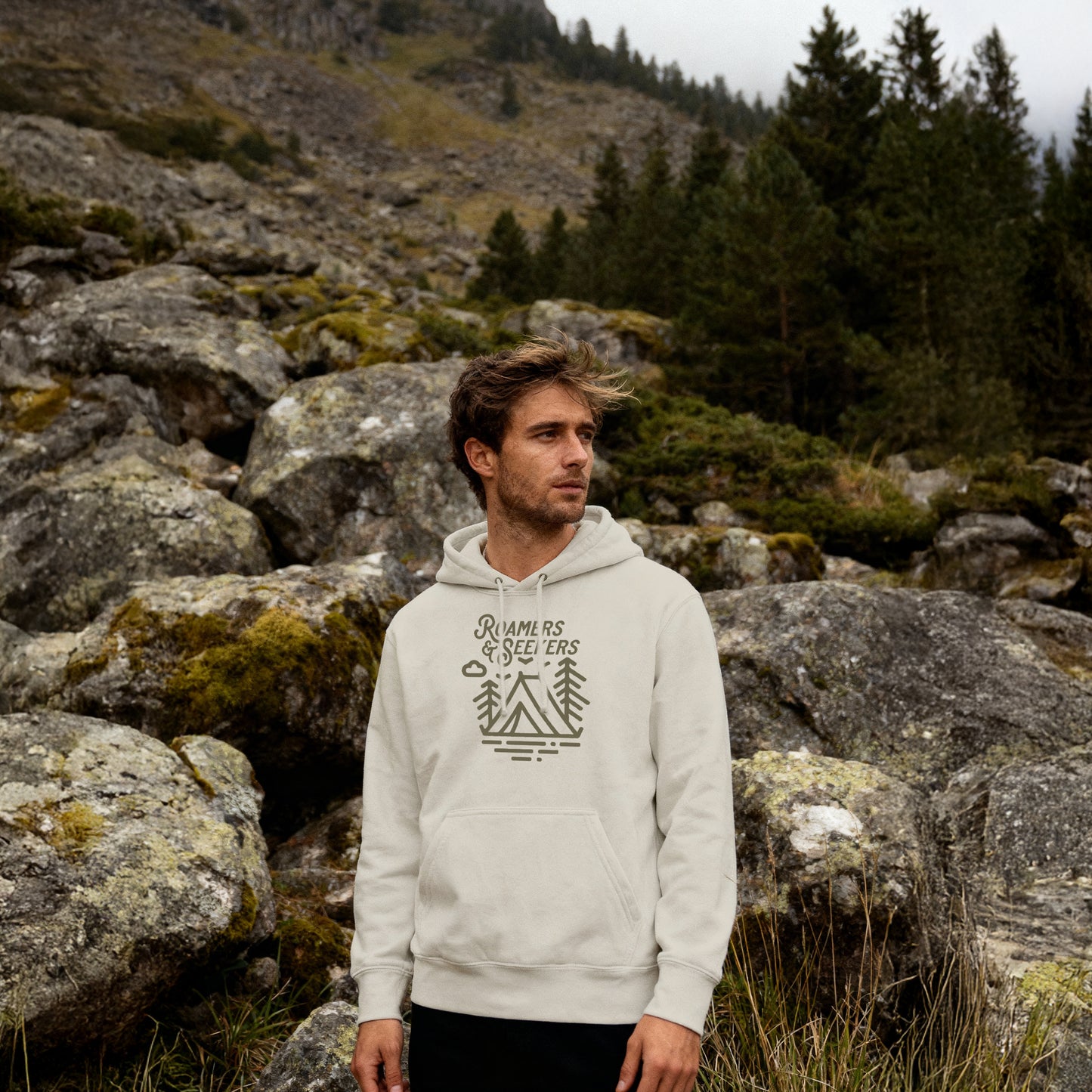 ROAMERS & SEEKERS Wilderness HOODIE NATURAL STONE