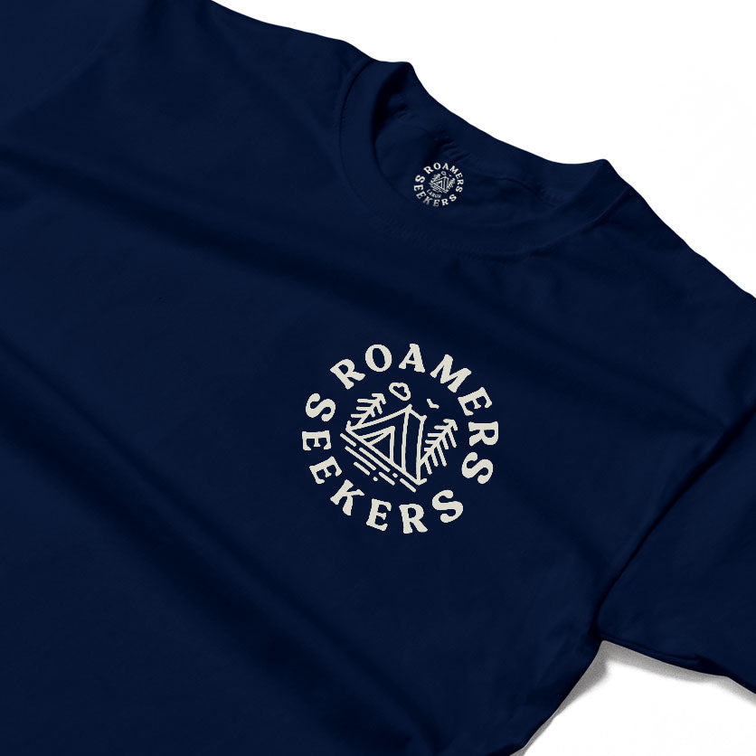 Roamers & Seekers Mens Outback Graphic T-Shirt – Navy Blue – Classic Fit 100% Cotton – Roamers & Seekers Graphic Tee