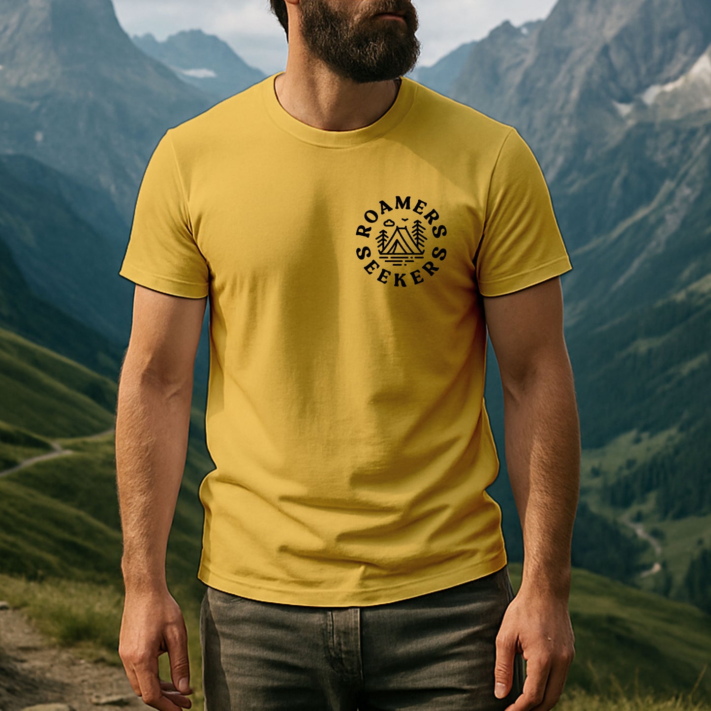Roamers & Seekers Mens Outback Graphic T-Shirt – Daisy – Classic Fit 100% Cotton – Roamers & Seekers Graphic Tee