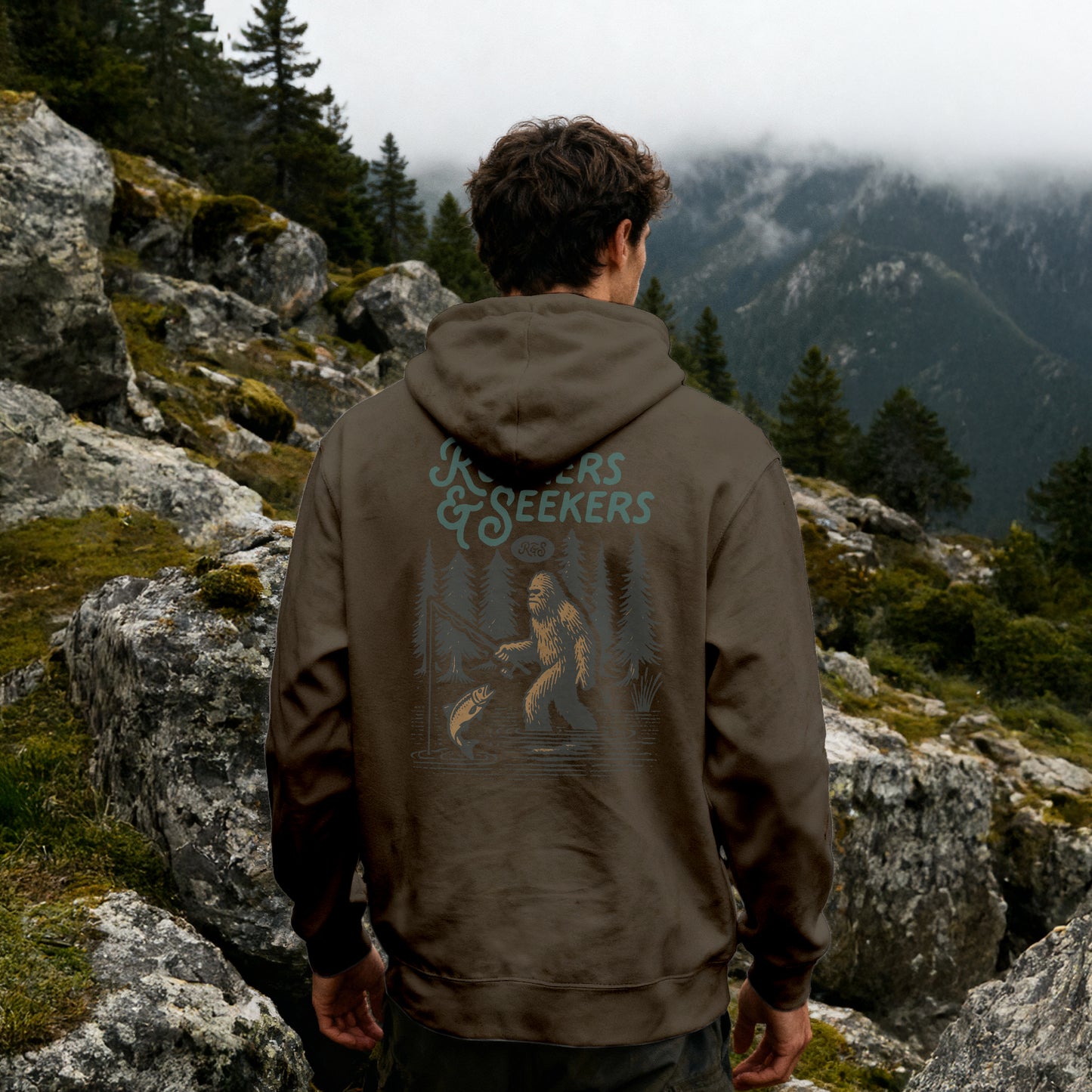 ROAMERS & SEEKERS Bigfoot HOODIE OLIVE GREEN
