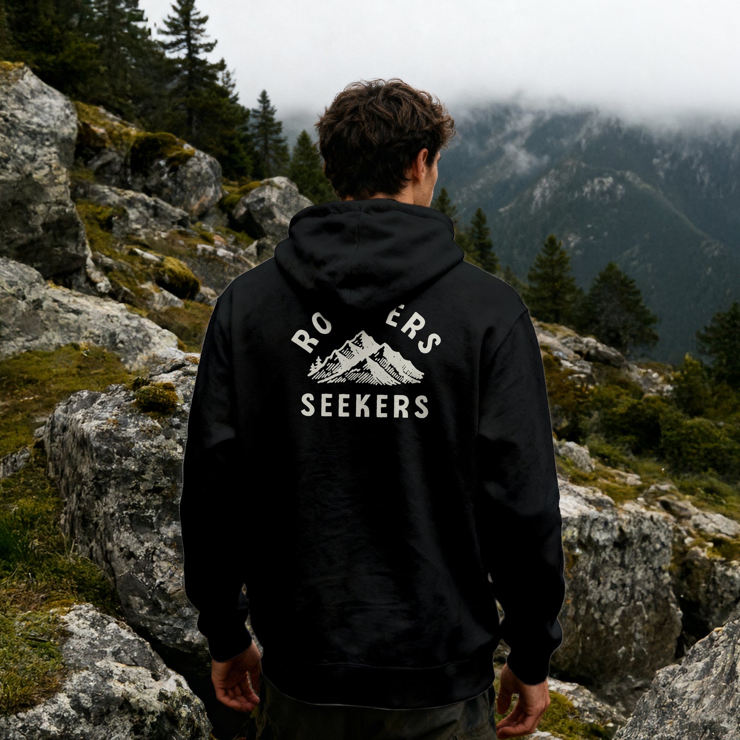 ROAMERS & SEEKERS Off Piste HOODIE BLACK