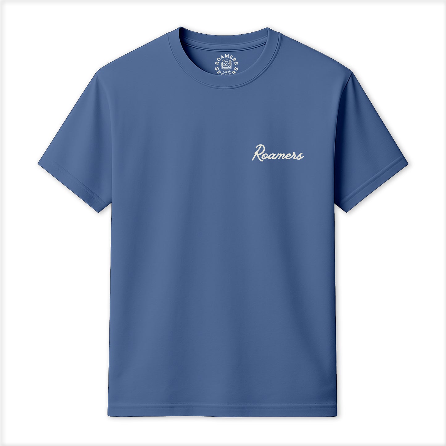 Roamers & Seekers Mens Off Piste Graphic T-Shirt – Indigo Blue – Classic Fit 100% Cotton – Roamers & Seekers Graphic Tee