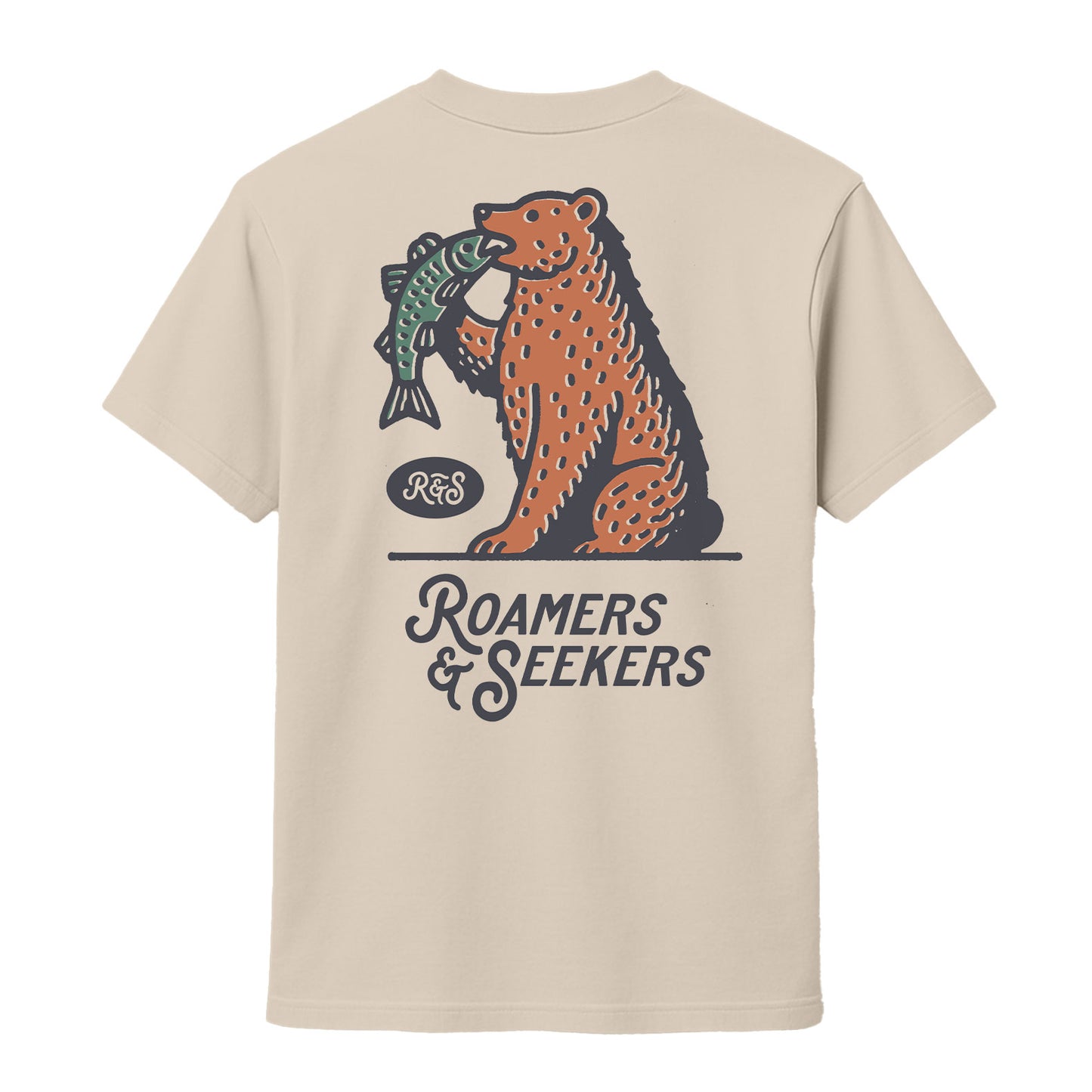 Roamers & Seekers Mens Hunter Graphic T-Shirt – Natural – Classic Fit 100% Cotton – Roamers & Seekers Graphic Tee