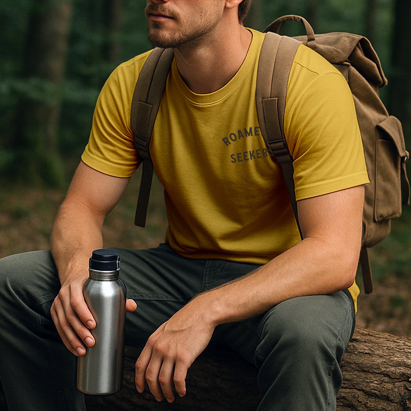 Roamers & Seekers Mens Hunter Graphic T-Shirt – Daisy – Classic Fit 100% Cotton – Roamers & Seekers Graphic Tee