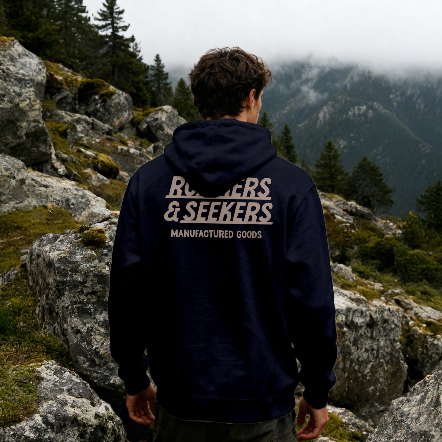 ROAMERS & SEEKERS SIGNALS HOODIE NEW FRENCH NAVY