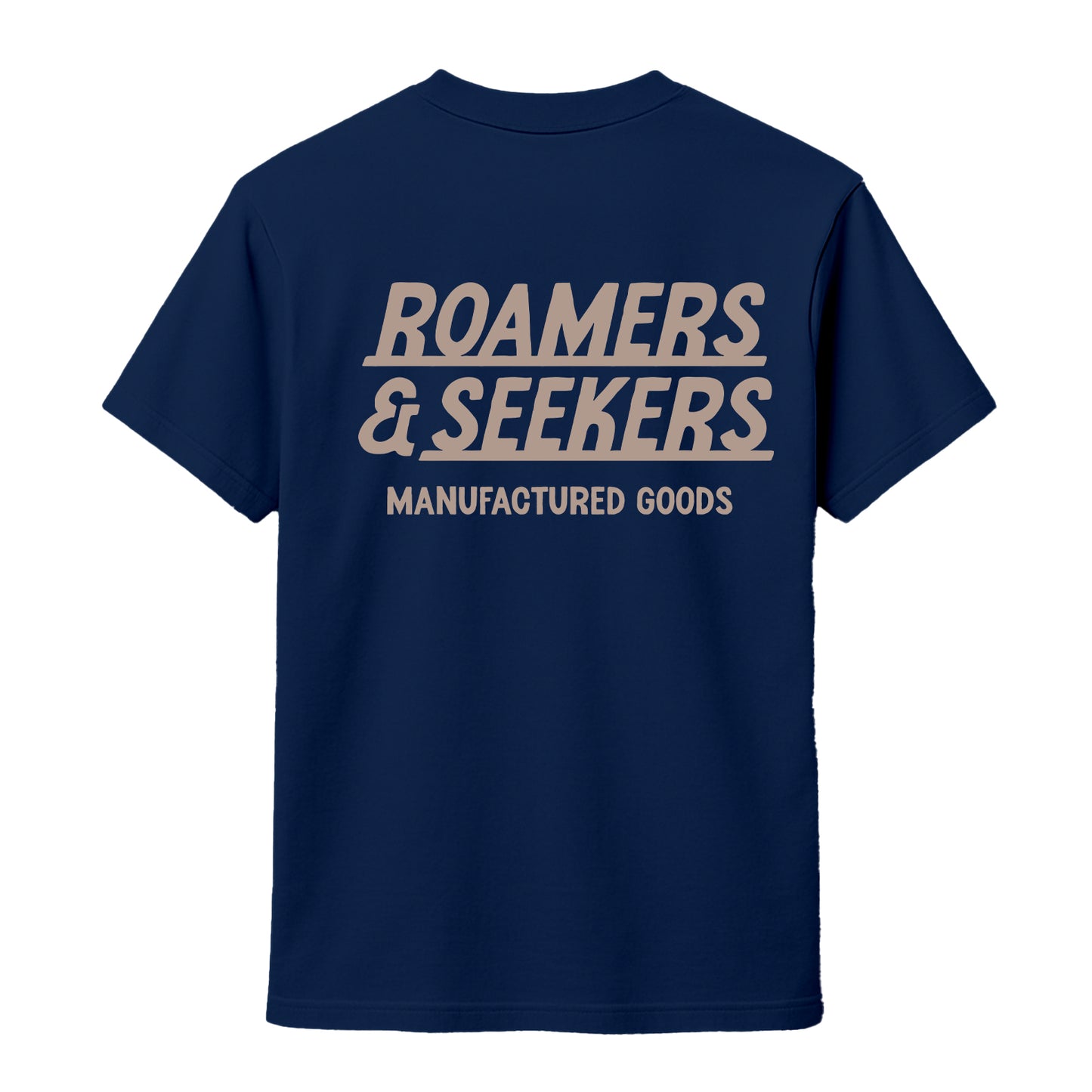 Roamers & Seekers Mens Signals Graphic T-Shirt – Navy Blue – Classic Fit 100% Cotton – Roamers & Seekers Graphic Tee