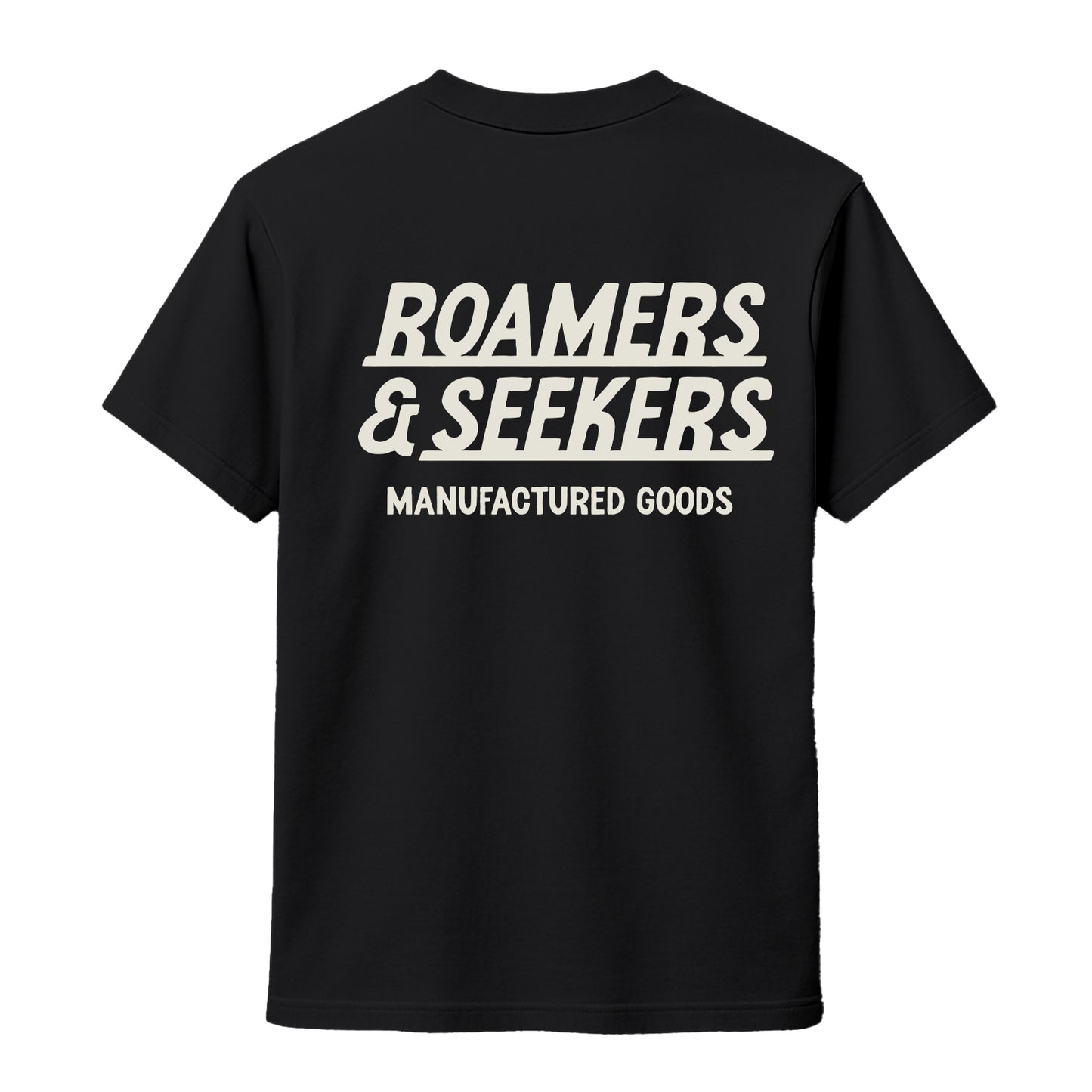 Roamers & Seekers Mens Signals Graphic T-Shirt – Black – Classic Fit 100% Cotton – Roamers & Seekers Graphic Tee