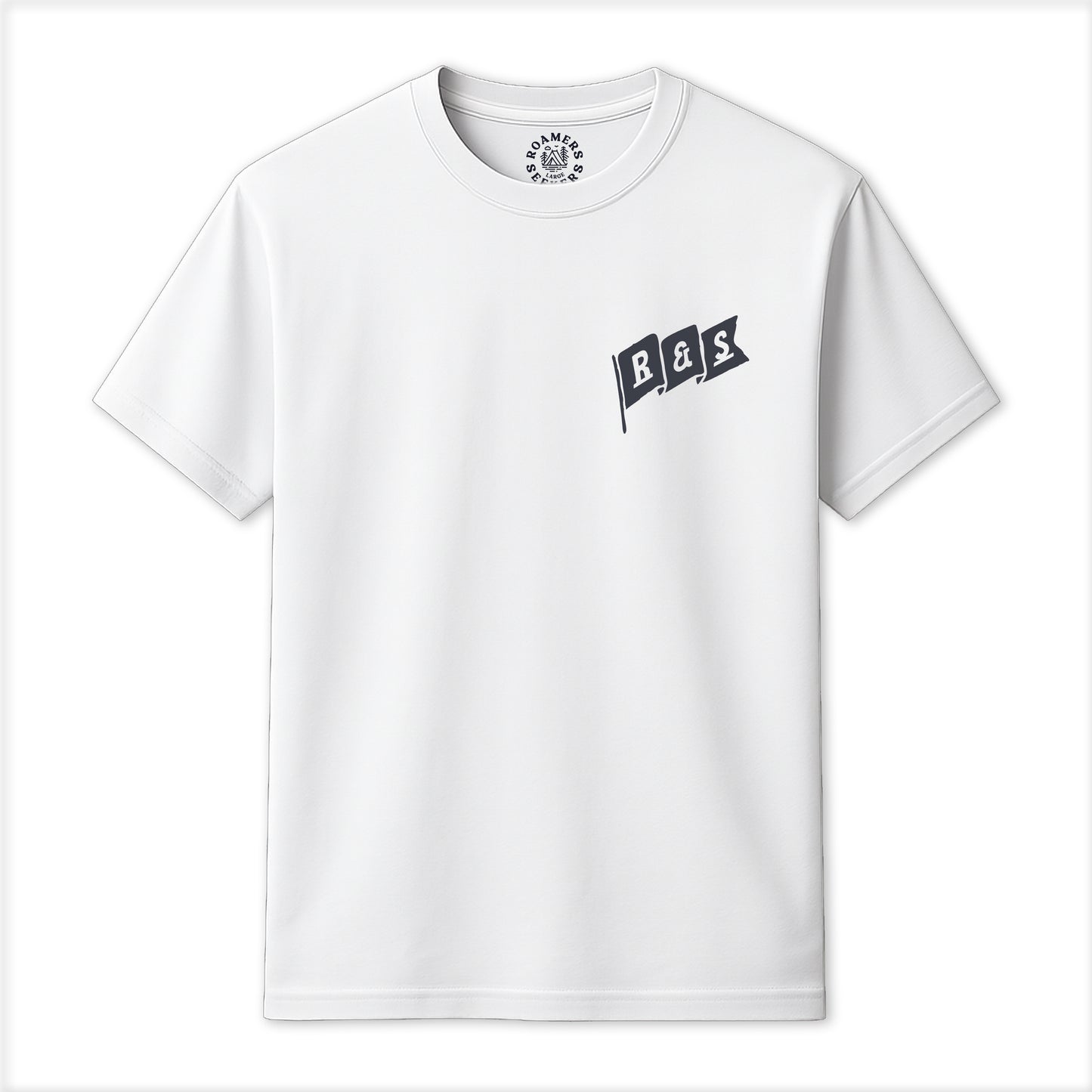 Roamers & Seekers Mens Signals Graphic T-Shirt – White – Classic Fit 100% Cotton – Roamers & Seekers Graphic Tee