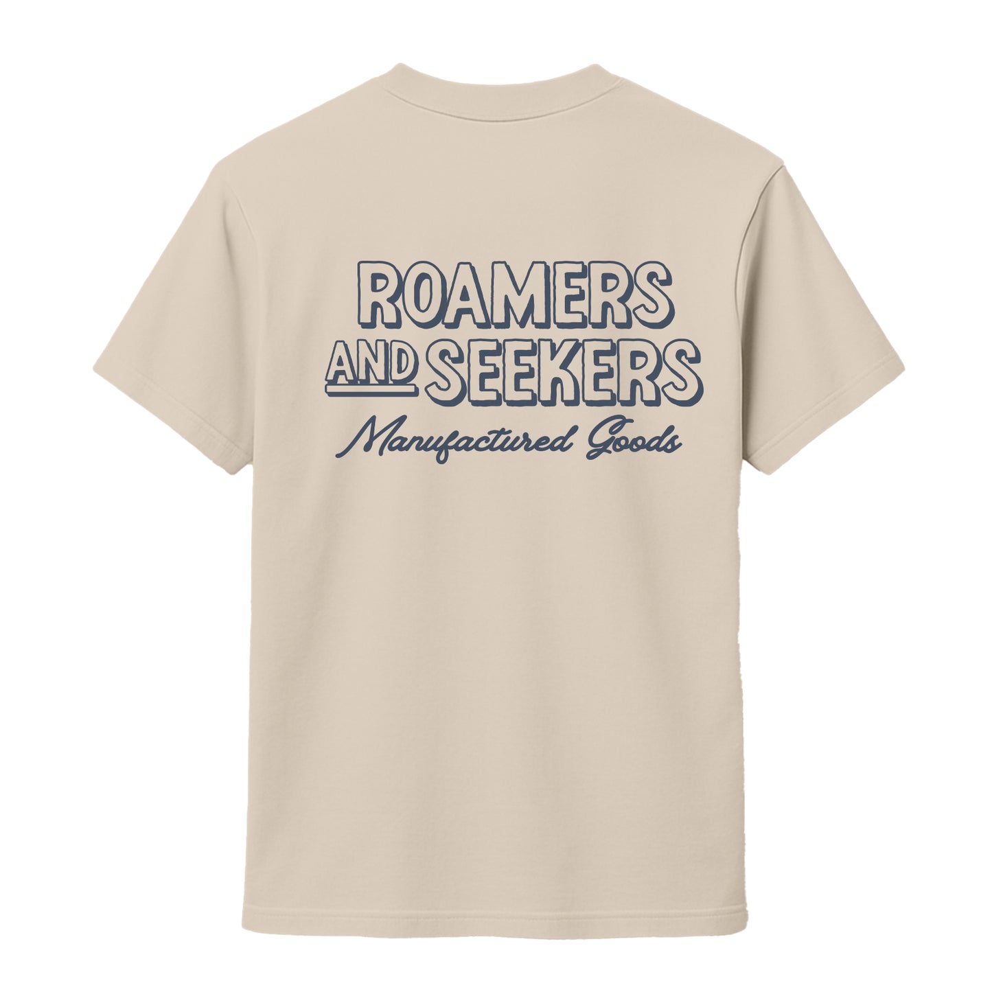 Roamers & Seekers Mens Rachet Graphic T-Shirt – Natural – Classic Fit 100% Cotton – Roamers & Seekers Graphic Tee