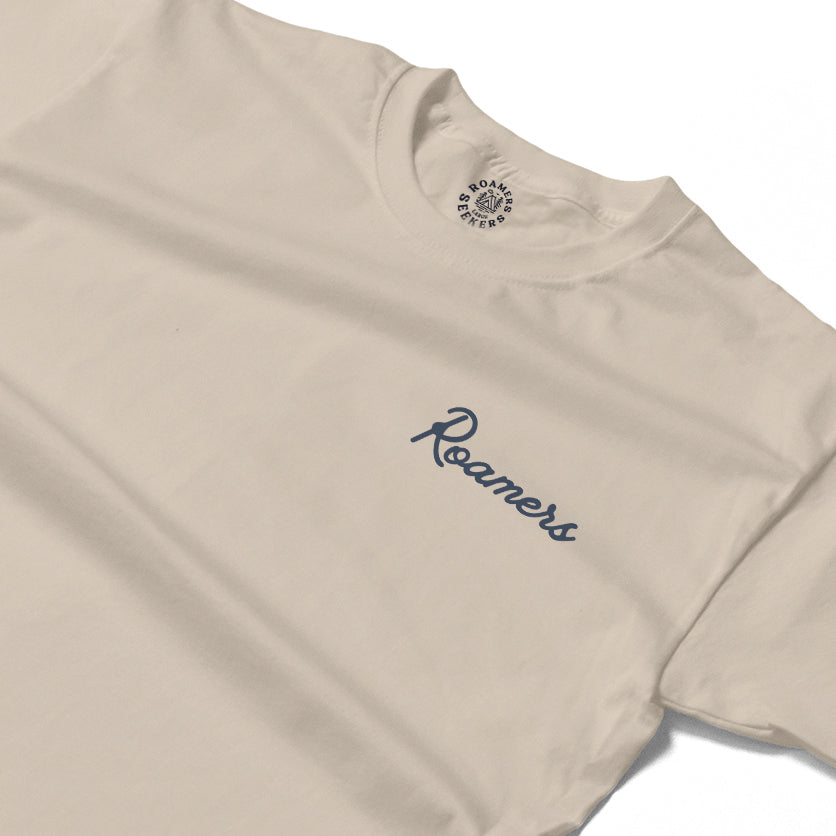 Roamers & Seekers Mens Rachet Graphic T-Shirt – Natural – Classic Fit 100% Cotton – Roamers & Seekers Graphic Tee