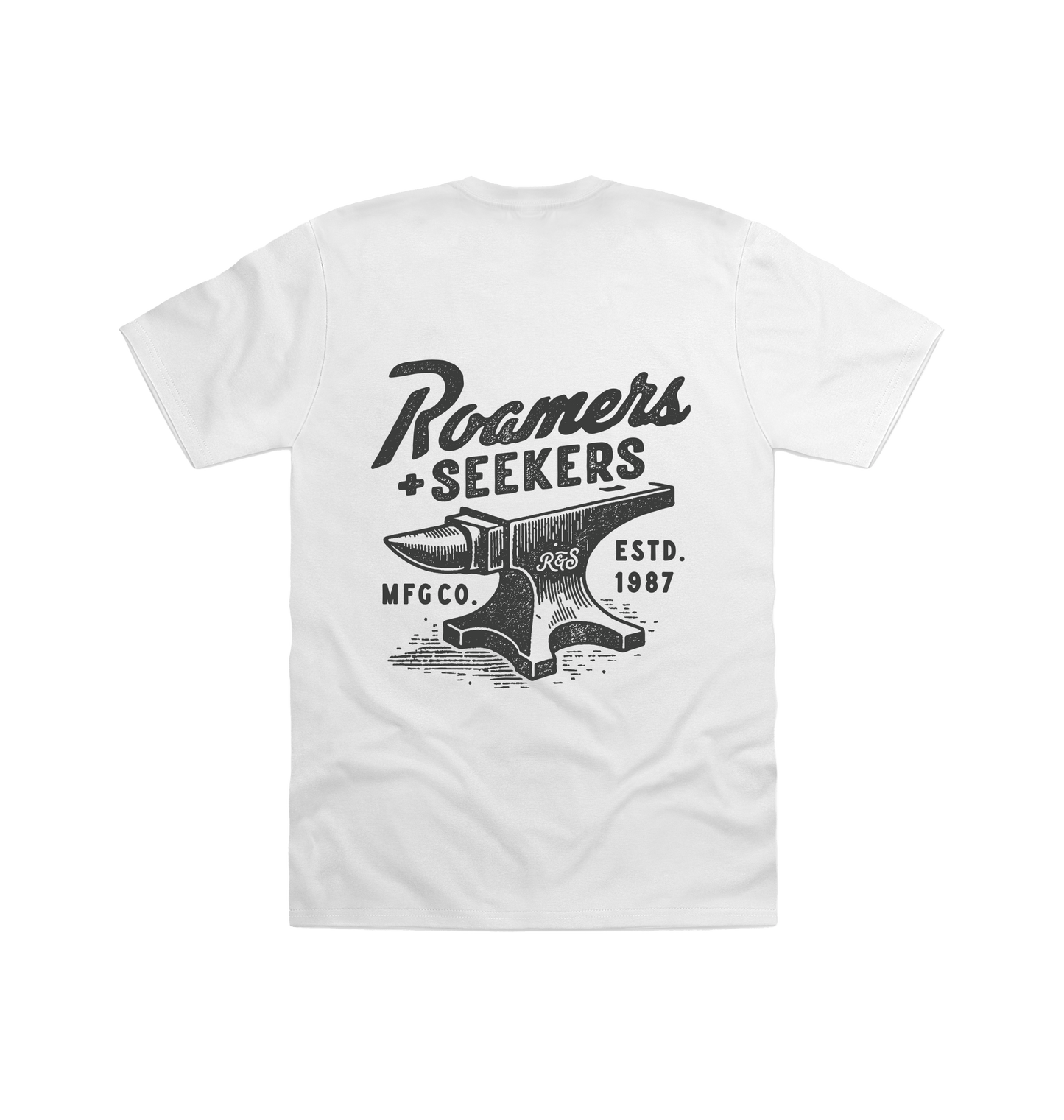 White Printed T-shirt Back