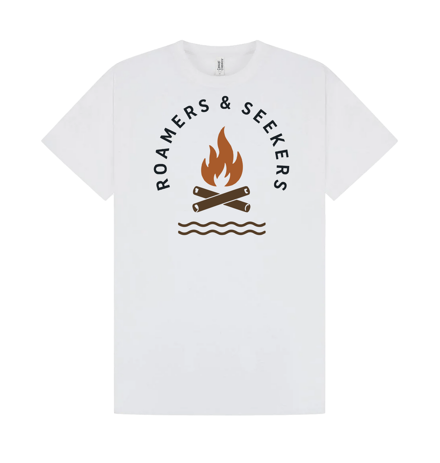 White Printed T-shirt Front