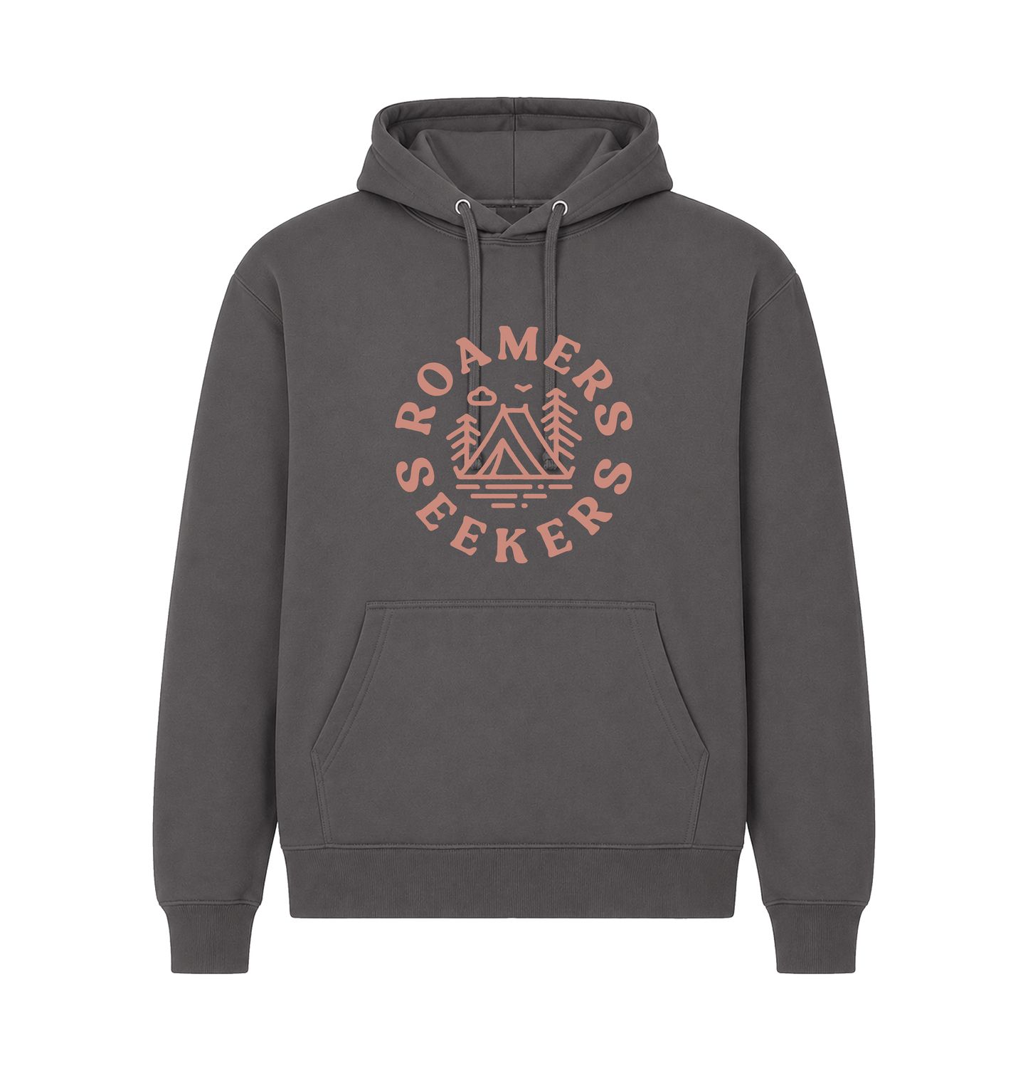 Charcoal Printed Hoody Front
