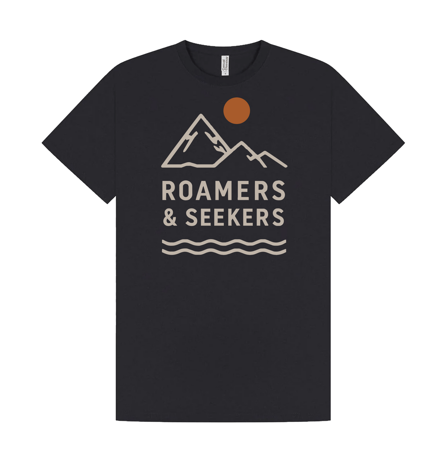 Navy Printed T-shirt Front