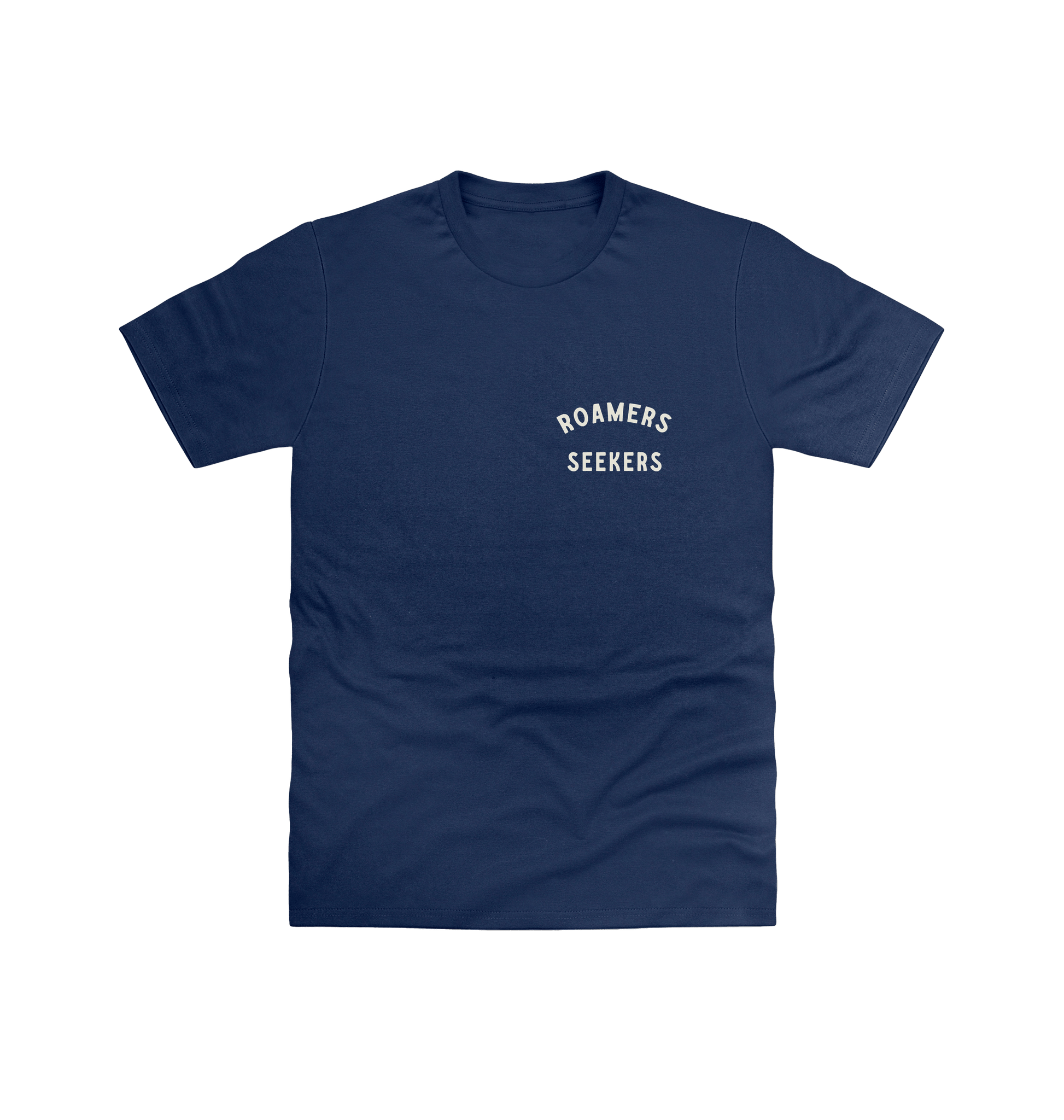 Navy Printed T-shirt Front