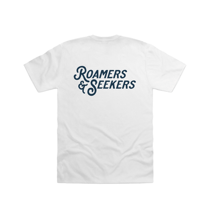 White Printed T-shirt Back
