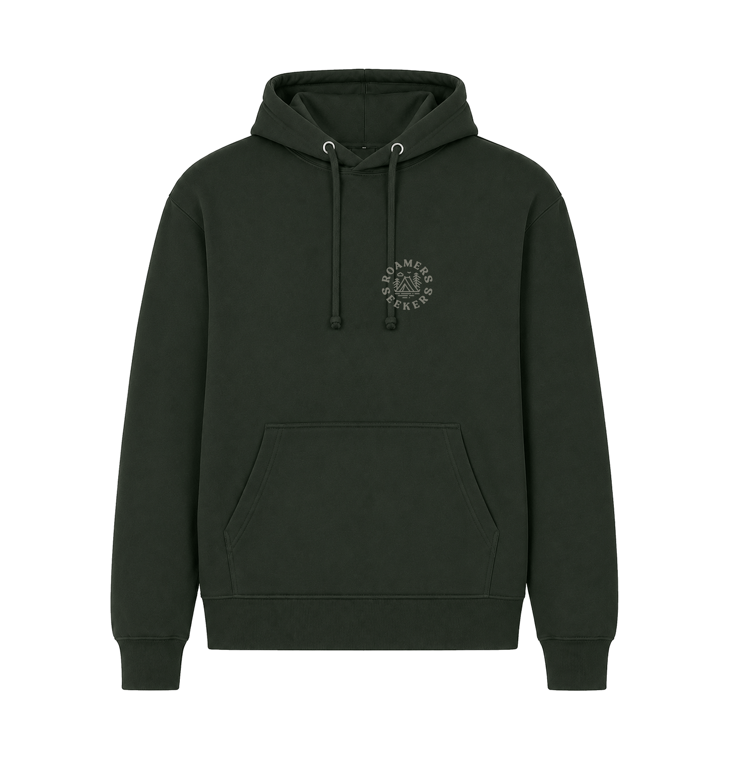 Forest Green Printed Hoody Front