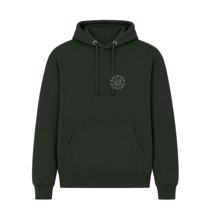 Forest Green Printed Hoody Front