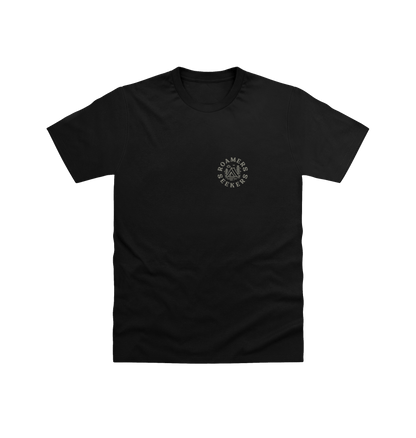 Black Printed T-shirt Front