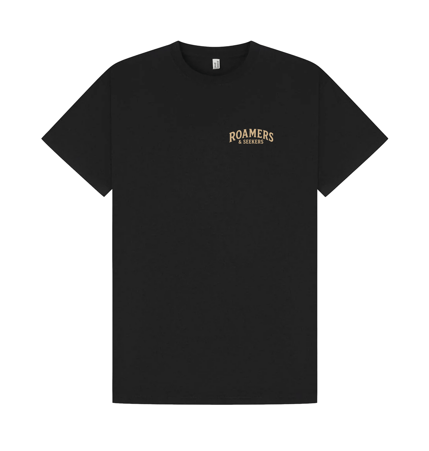 Black Printed T-shirt Front