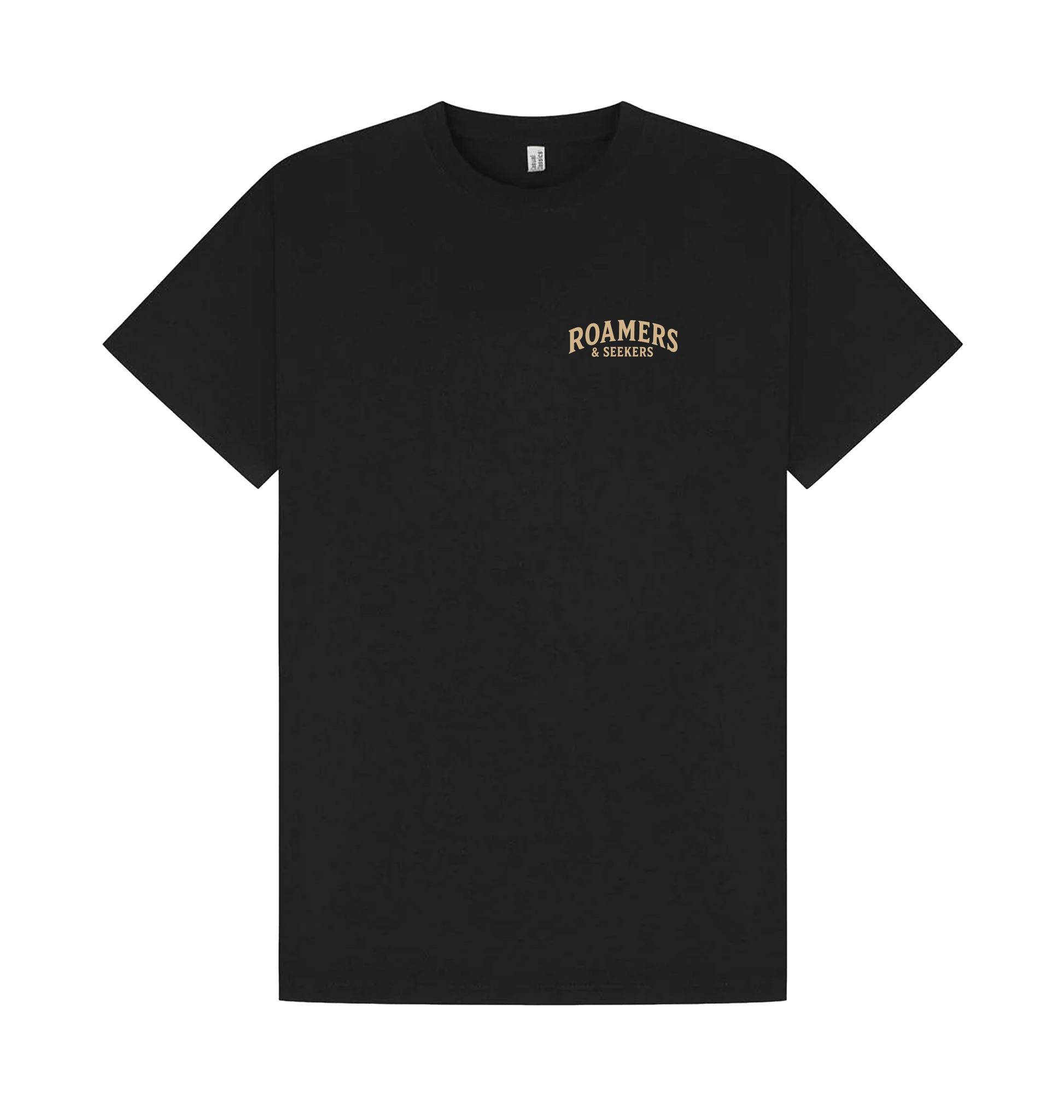 Black Printed T-shirt Front