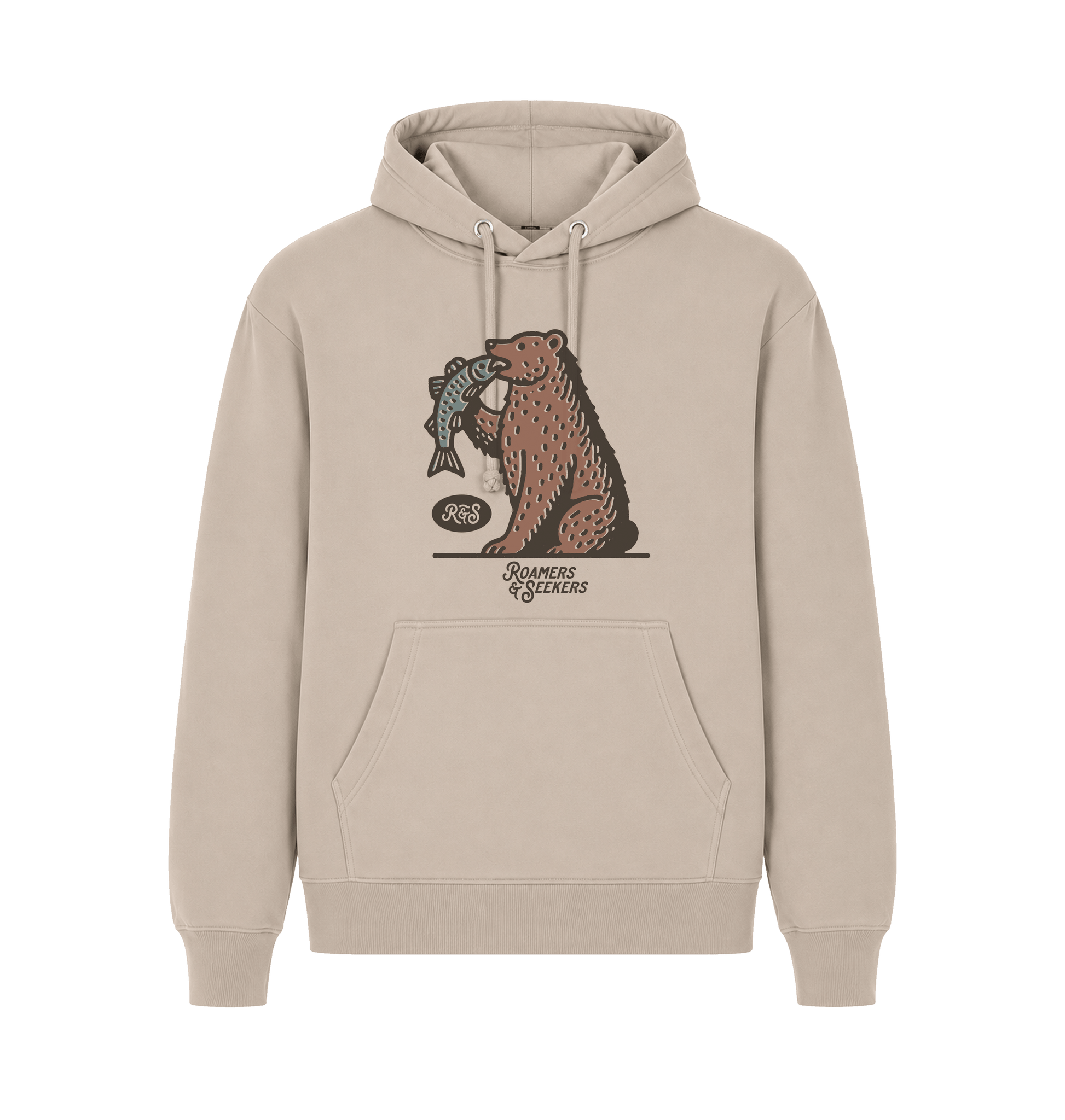 Sand Printed Hoody Front