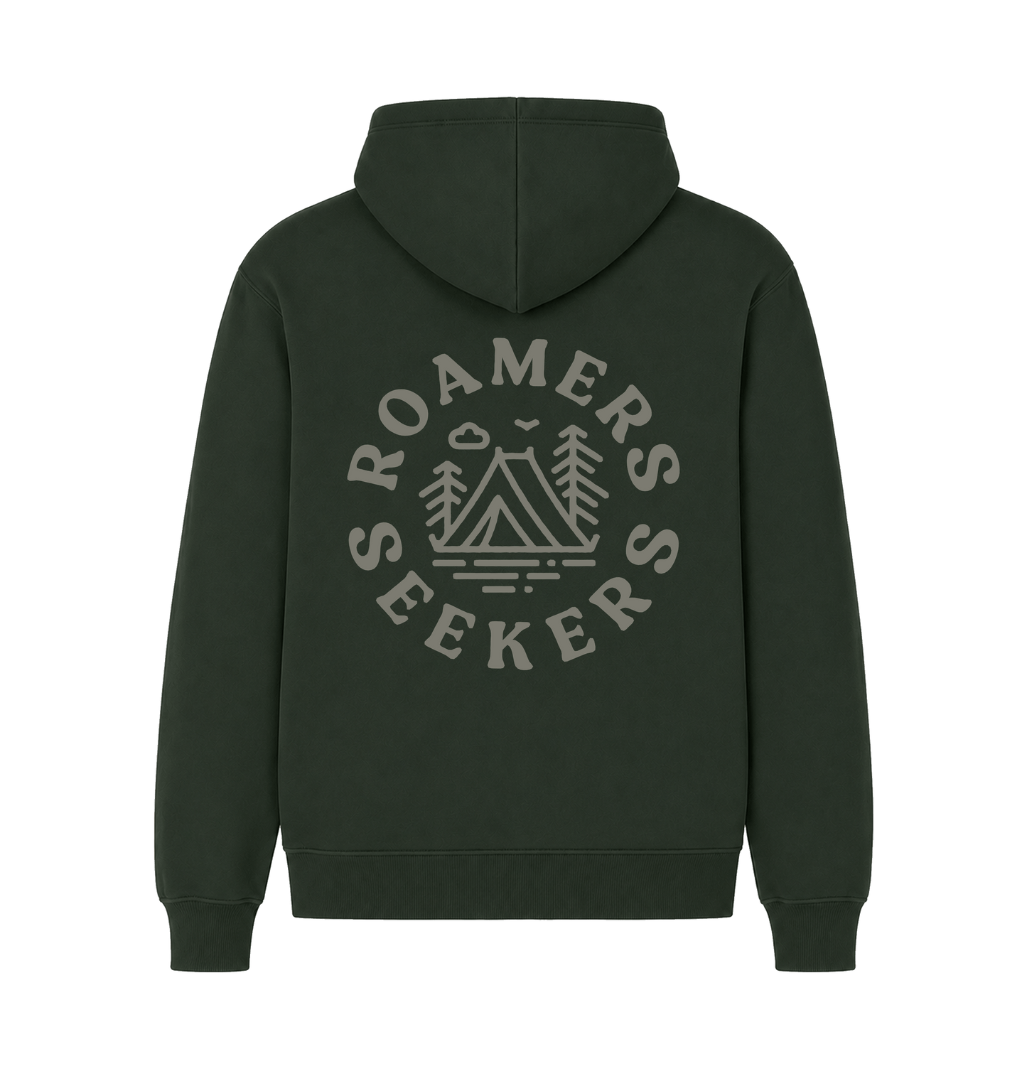 Forest Green Printed Hoody Back