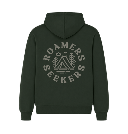 Forest Green Printed Hoody Back