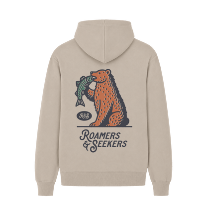 Sand Printed Hoody Back