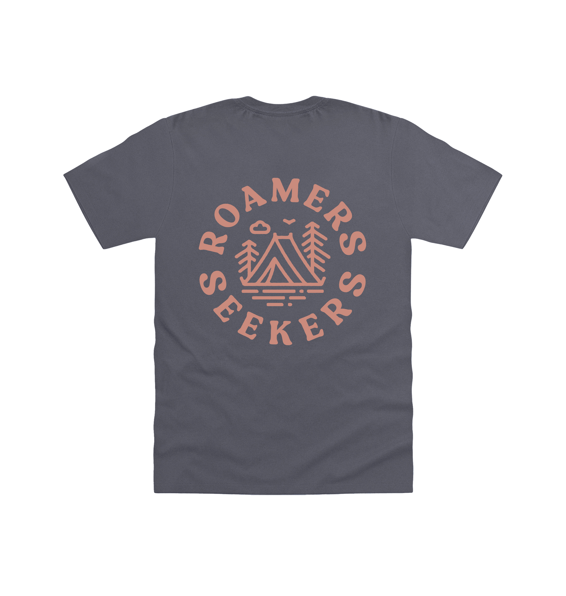 Charcoal Printed T-shirt Back