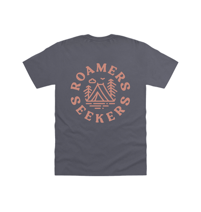Charcoal Printed T-shirt Back