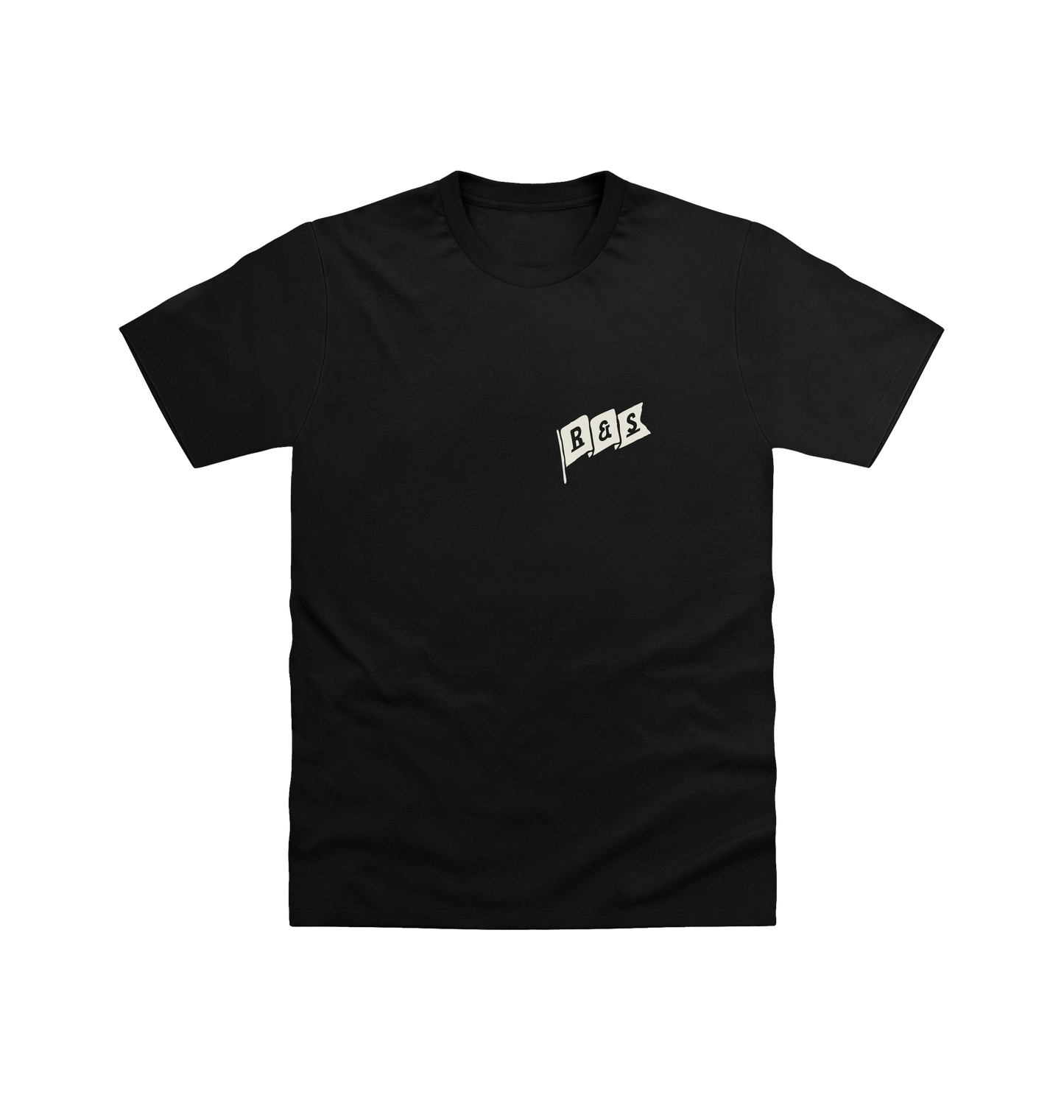Black Printed T-shirt Front
